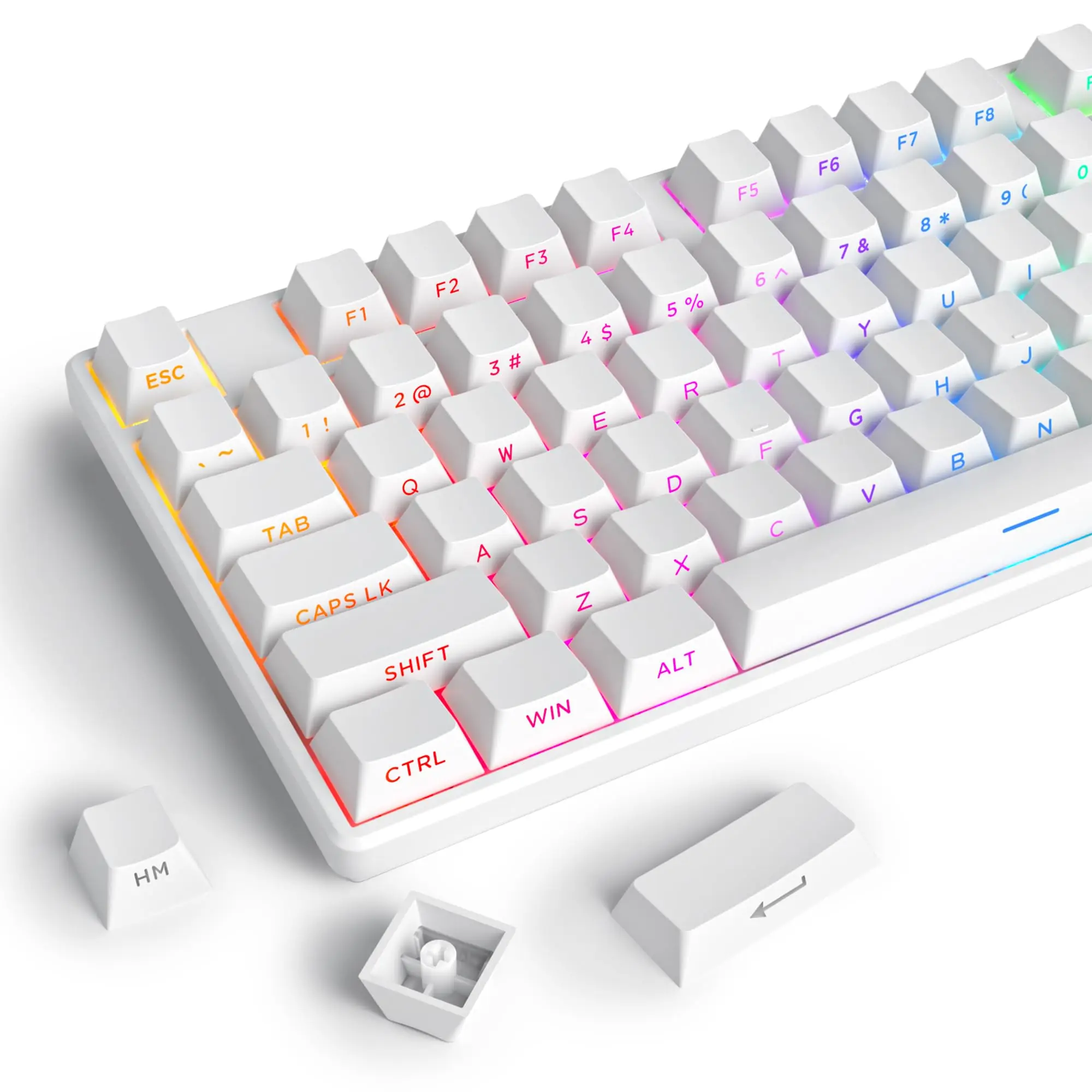 Keyboard Gaming Black - 134 клавиши Double Shot PBT Keycaps