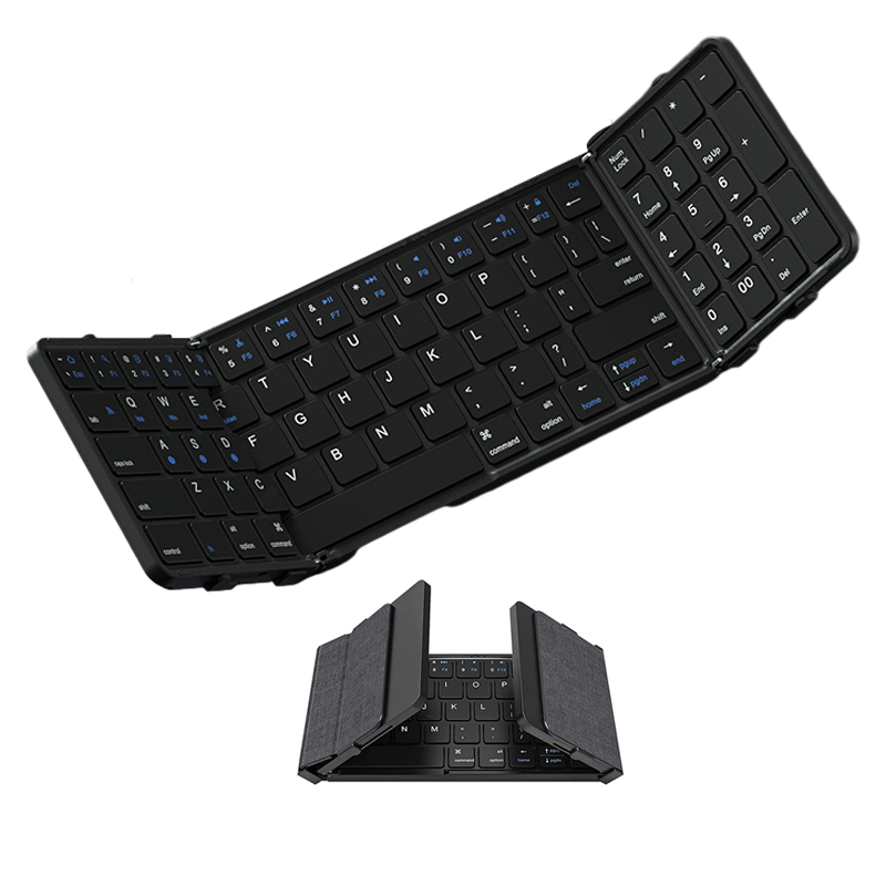 Gaming Keyboard Budget - Складная Bluetooth-клавиатура с цифровой клавиатурой Полноразмерная