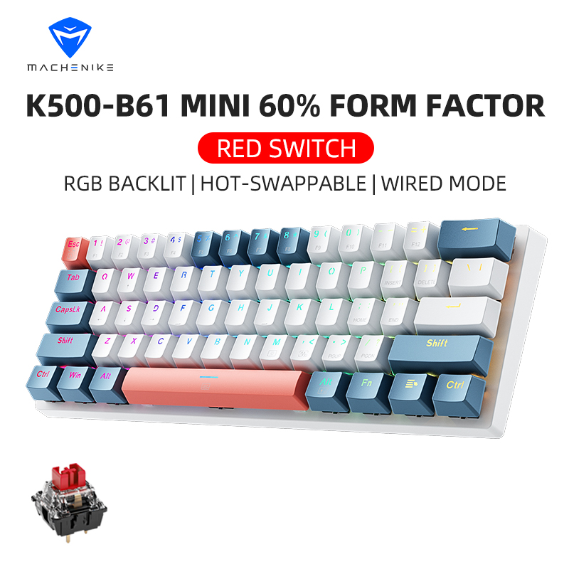 Gaming Keyboard And Mouse For Xbox - K500-B61 Мини-механическая клавиатура Machenike, 60% пресс-фактор,