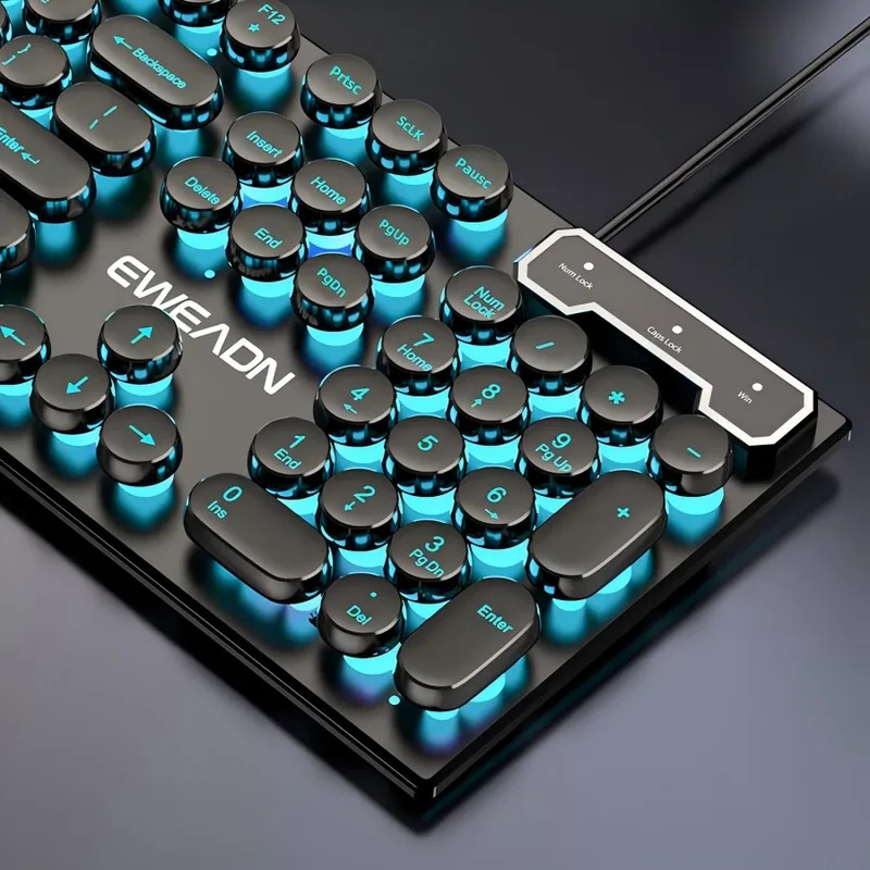 Gaming Keyboard Mouse Set - Ретро-панк набор клавиатуры и мыши с