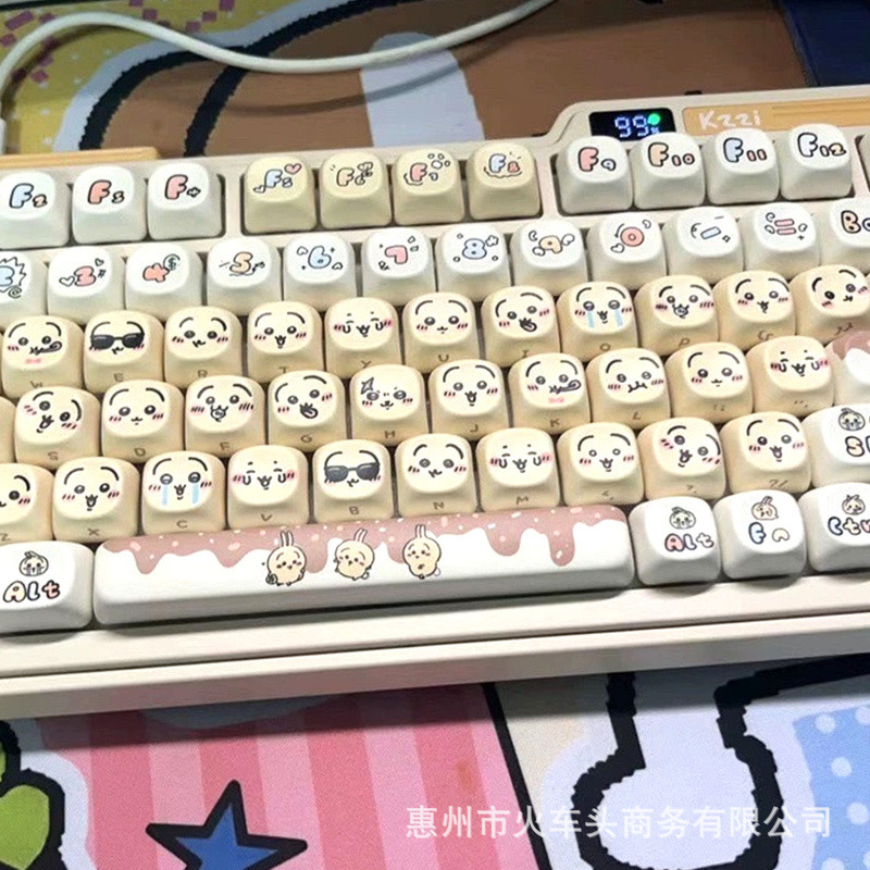 Gaming Keyboard Emoji - Набор кейкапов Chiikawa Cute Emoji: Кавайные