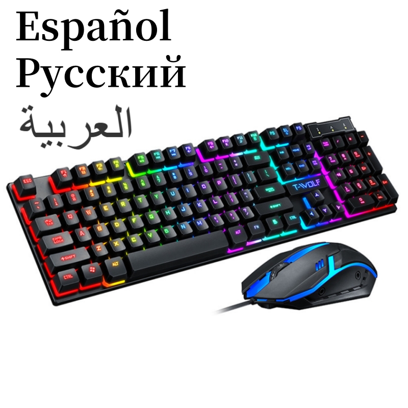 Gaming Keyboard Budget - Русская клавиатура с русской раскладкой, испанская
