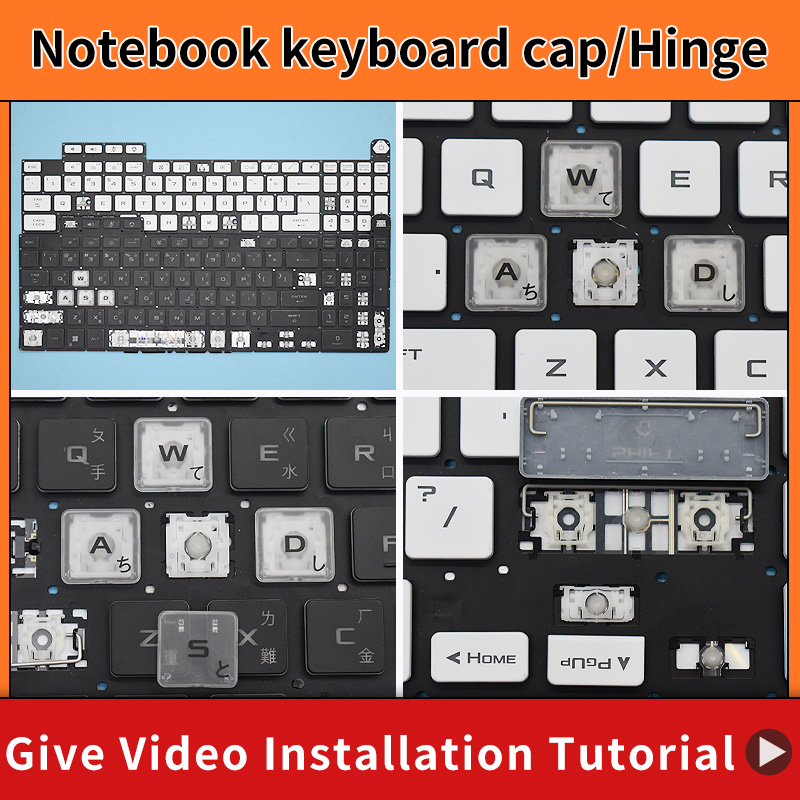 Gaming Keyboard Asus - Сменные колпачки клавиш и шарниры для