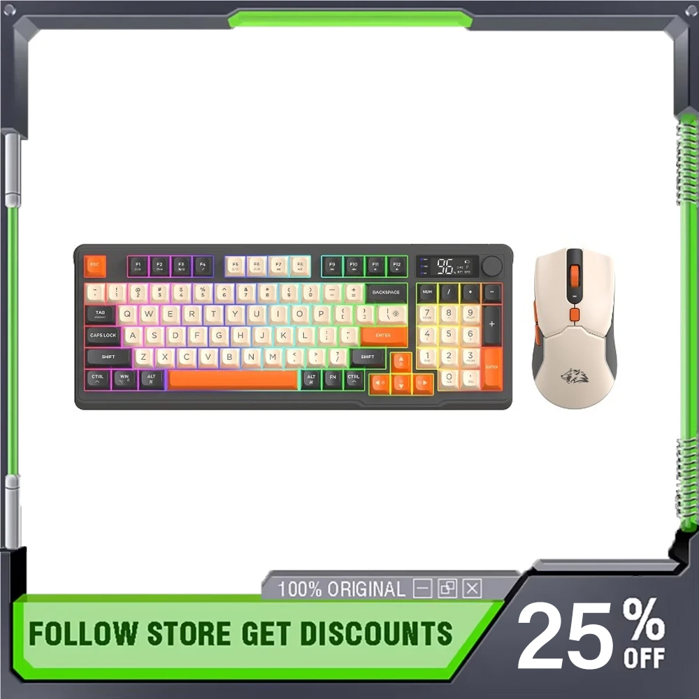 Gaming Keyboard Mouse Set - Беспроводной комплект клавиатуры и мыши FreeWolf