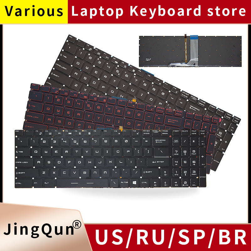 Gaming Keyboard Backlit - Клавиатура с подсветкой US/RU/SP/FR/TR/AR/NE для MSI