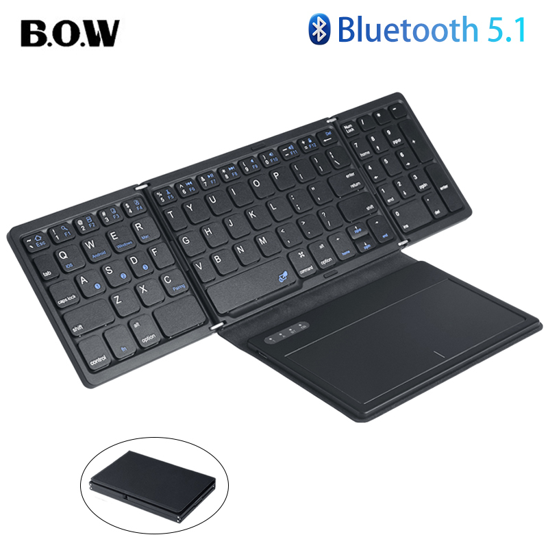 Gaming Keyboard Budget - Складная Bluetooth-клавиатура BOW с карманной сенсорной