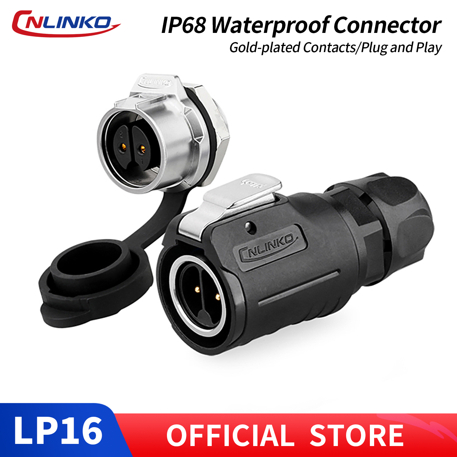 Aviator Connector Kit - Комплект круглых авиационных разъемов CNLINKO LP-16: