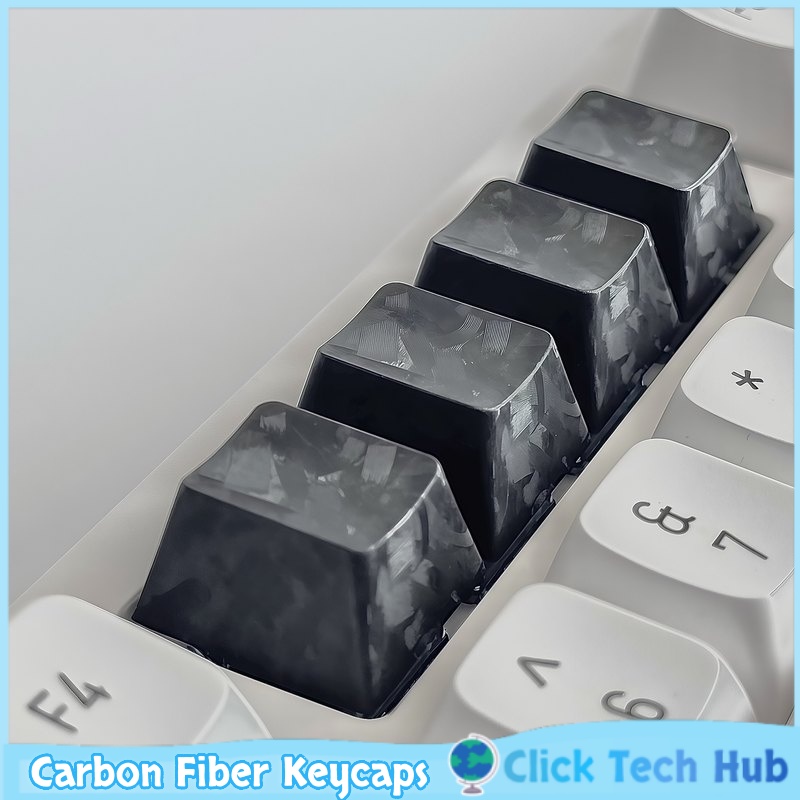 Keyboard Gaming Black - Черные колпачки для клавиш из углеродного