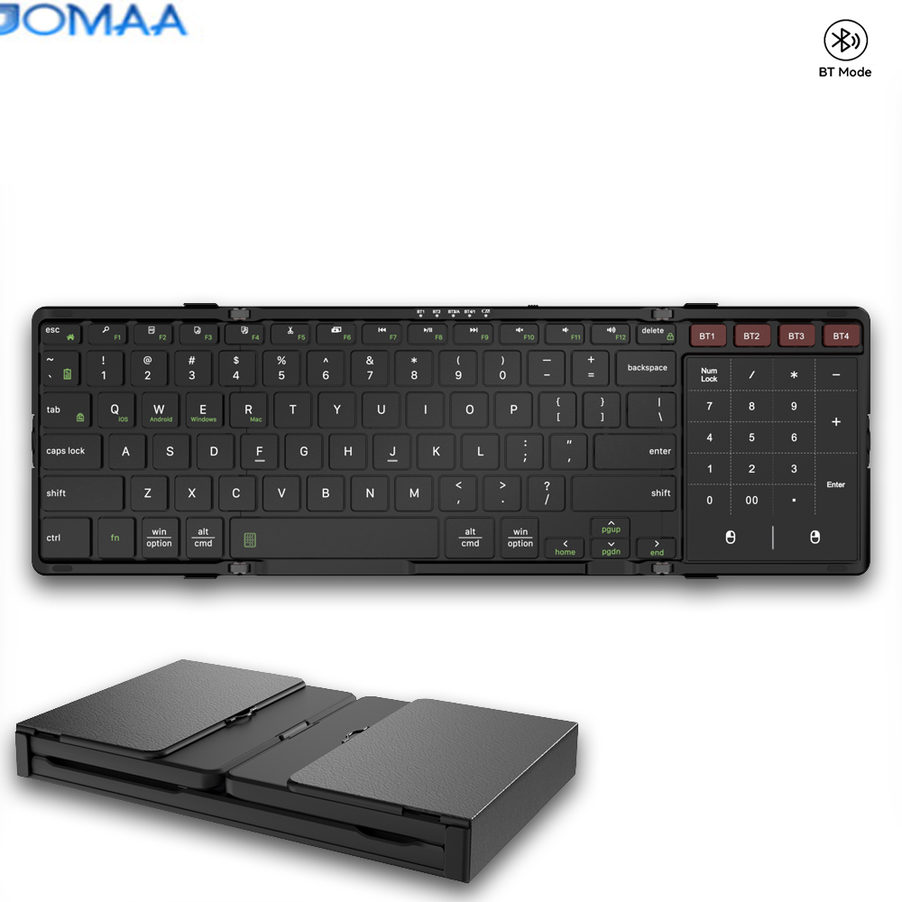 Gaming Keyboard Budget - Складная Bluetooth-клавиатура JOMAA с сенсорной панелью