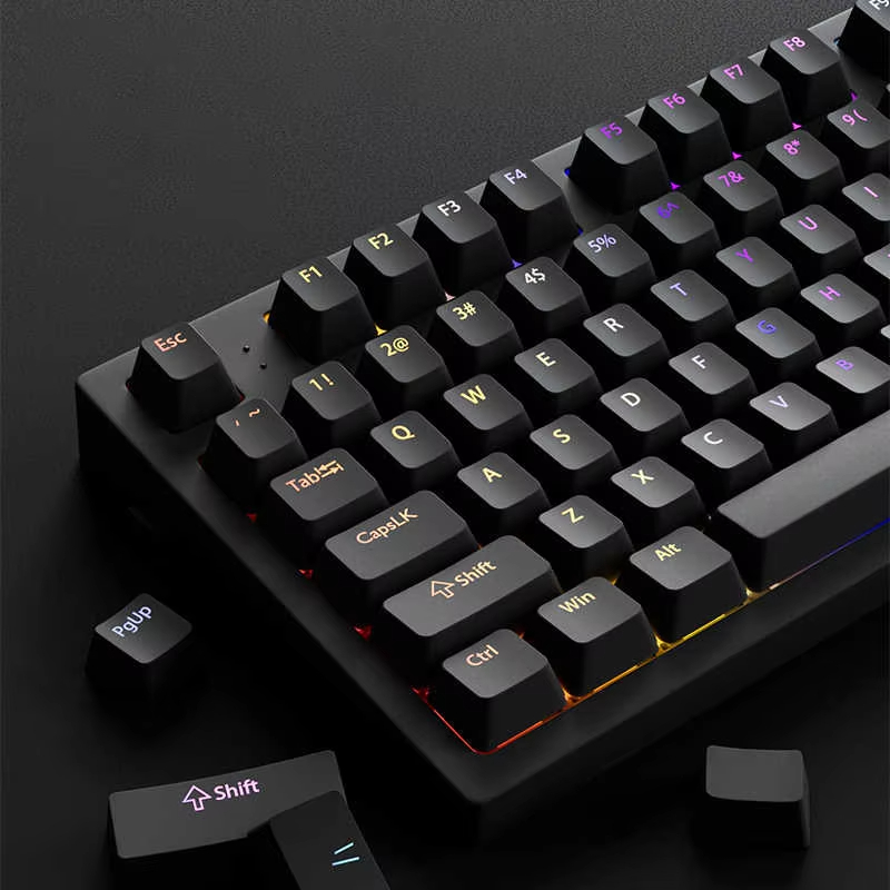 Keyboard Gaming Black - 130+ черных кастомных кейкапов Double Shot