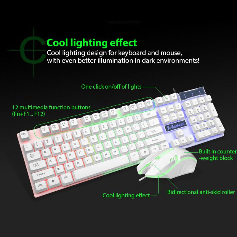 Набор клавиатуры и мыши KM320, – обзор и цена Gaming Keyboard And Mouse For Xbox