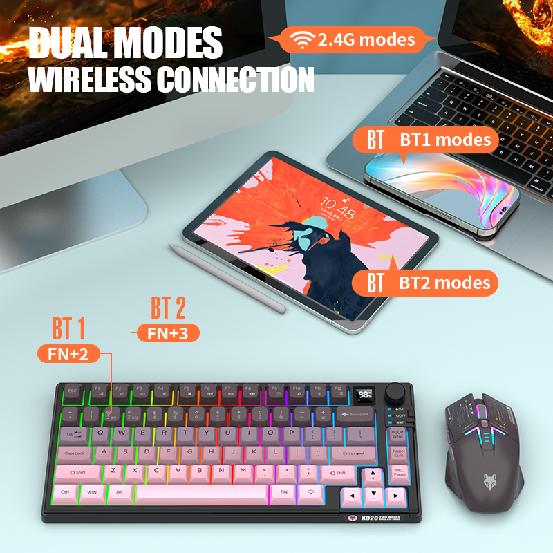 Двухрежимный беспроводной игро – обзор и цена Gaming Keyboard Mouse Set