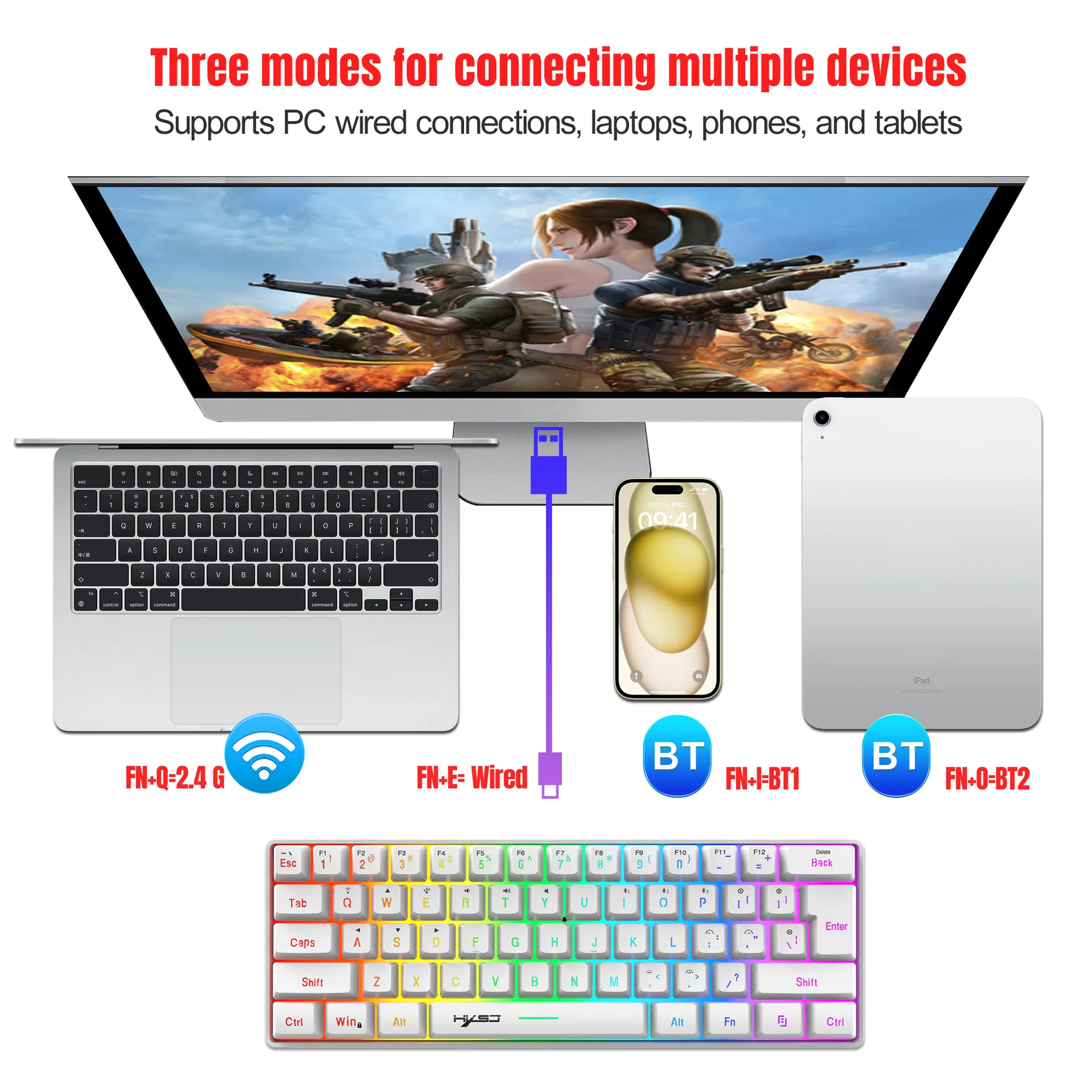 Беспроводной комплект клавиату – обзор и цена Gaming Keyboard Mouse And Headset Combo