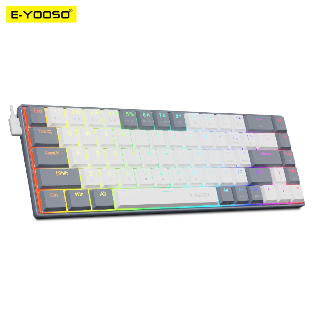 E-YOOSO A68 RGB Mini Slim USB  – обзор и цена Gaming Keyboard Budget