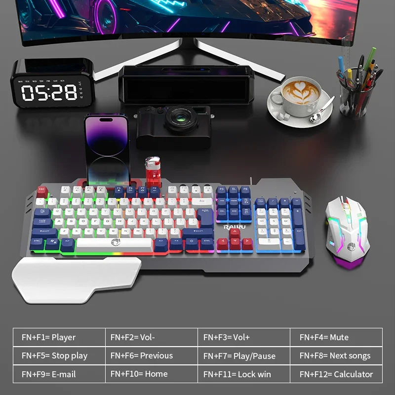Проводной металлический игрово – обзор и цена Gaming Keyboard Mouse And Headset Combo
