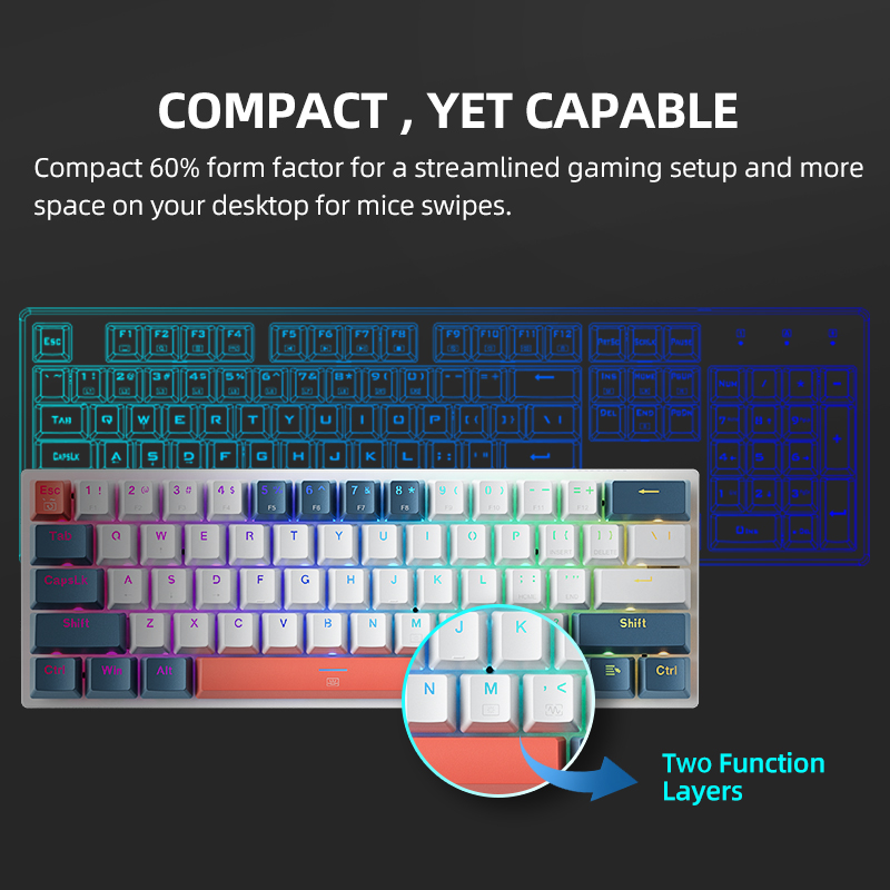 K500-B61 Мини-механическая кла – обзор и цена Gaming Keyboard And Mouse For Xbox