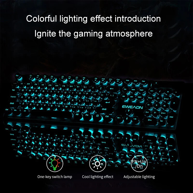 Ретро-панк набор клавиатуры и  – обзор и цена Gaming Keyboard Mouse Set