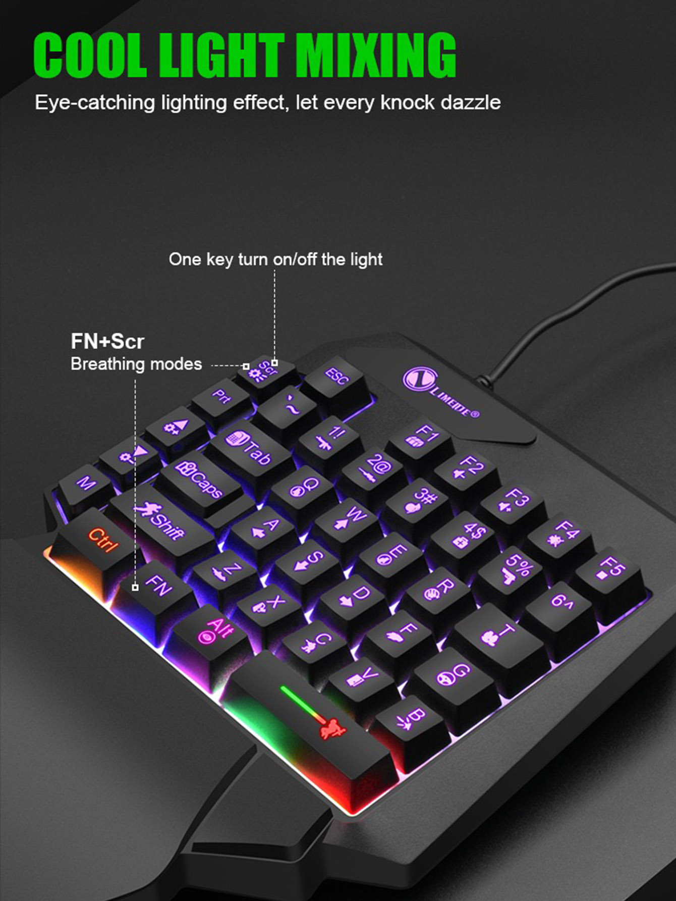 Механическая одноручная игрова – обзор и цена Gaming Keyboard And Mouse For Xbox