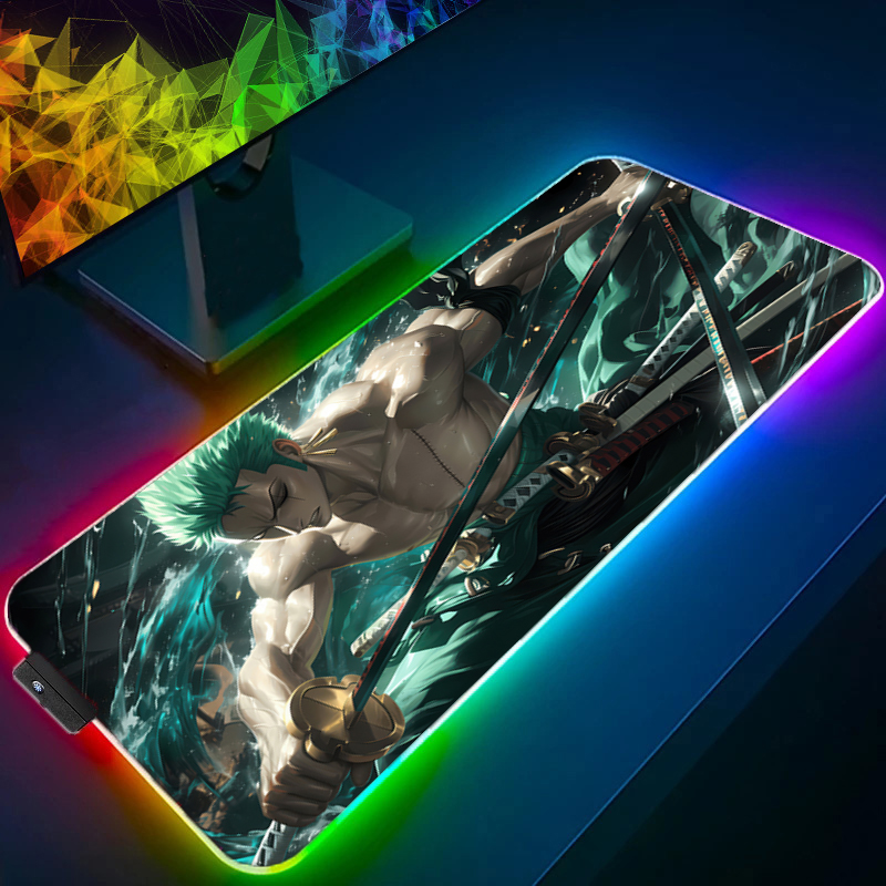 ONE PIECE Zoro коврик для мыши – обзор и цена Gaming Keyboard Backlit