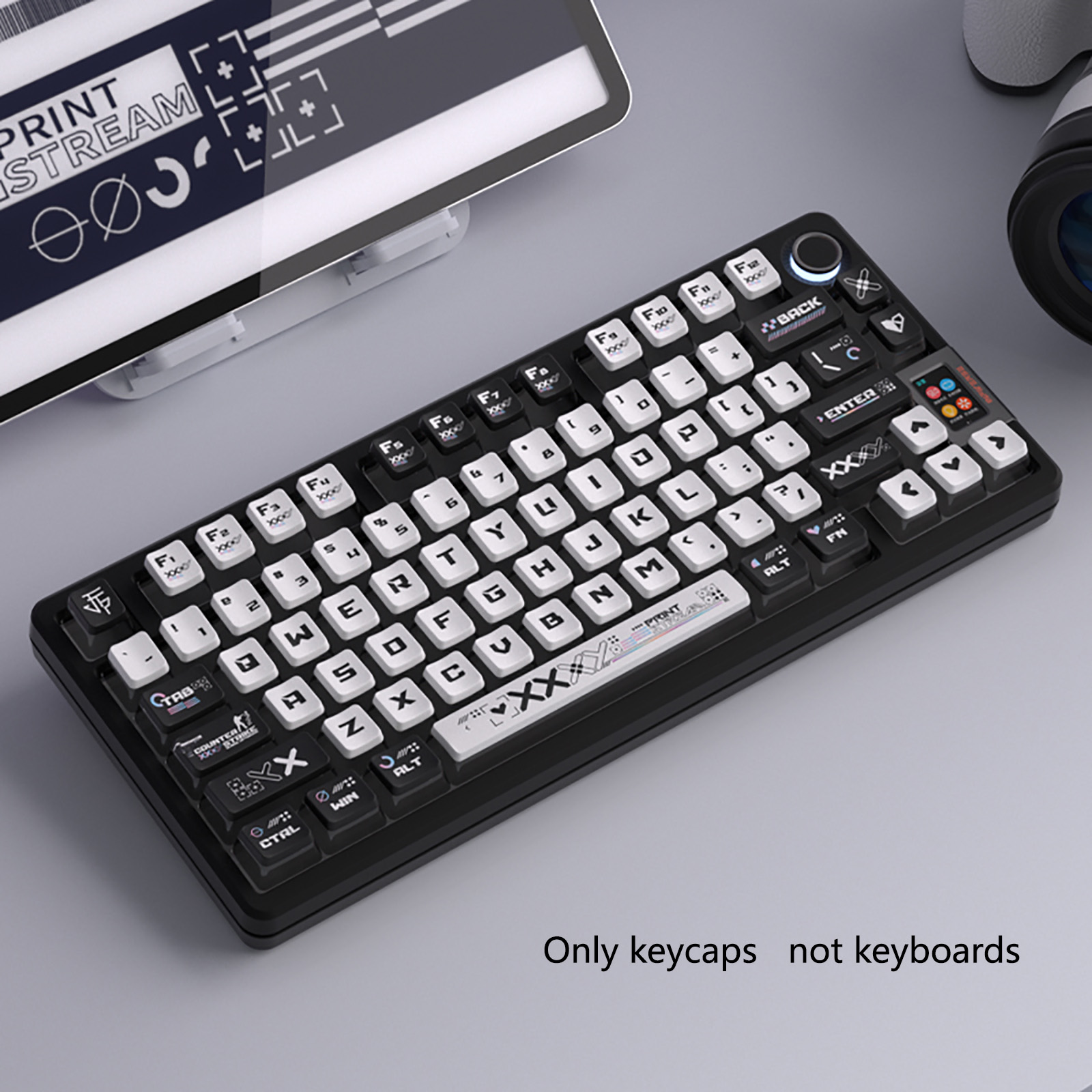 122 клавиш, черно-белые кейкап – обзор и цена Keyboard Gaming Black