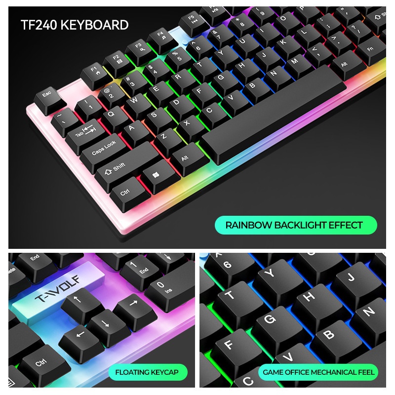 Игровой набор T-Wolf Tf240 4 в – обзор и цена Gaming Keyboard Mouse And Headset Combo