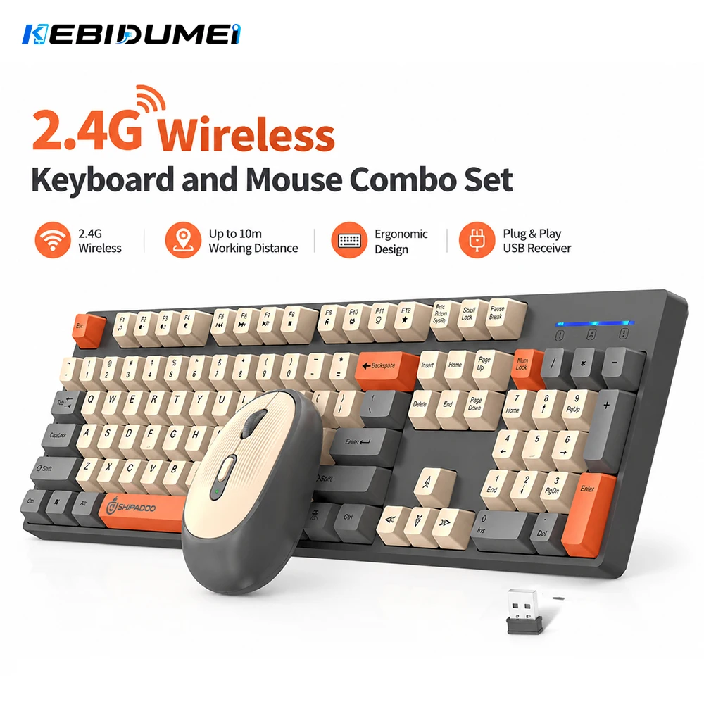 Беспроводной комплект KEBIDUME – обзор и цена Gaming Keyboard Mouse Set