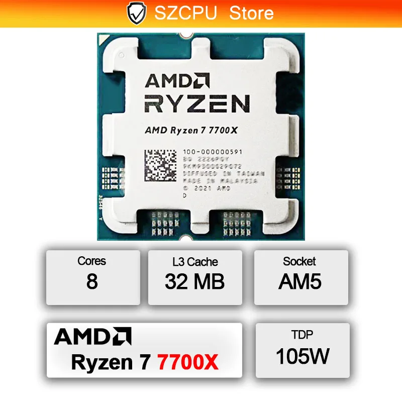 Процессор AMD Ryzen 7 7700X 5  – обзор и цена Amd Cpu Ryzen 7