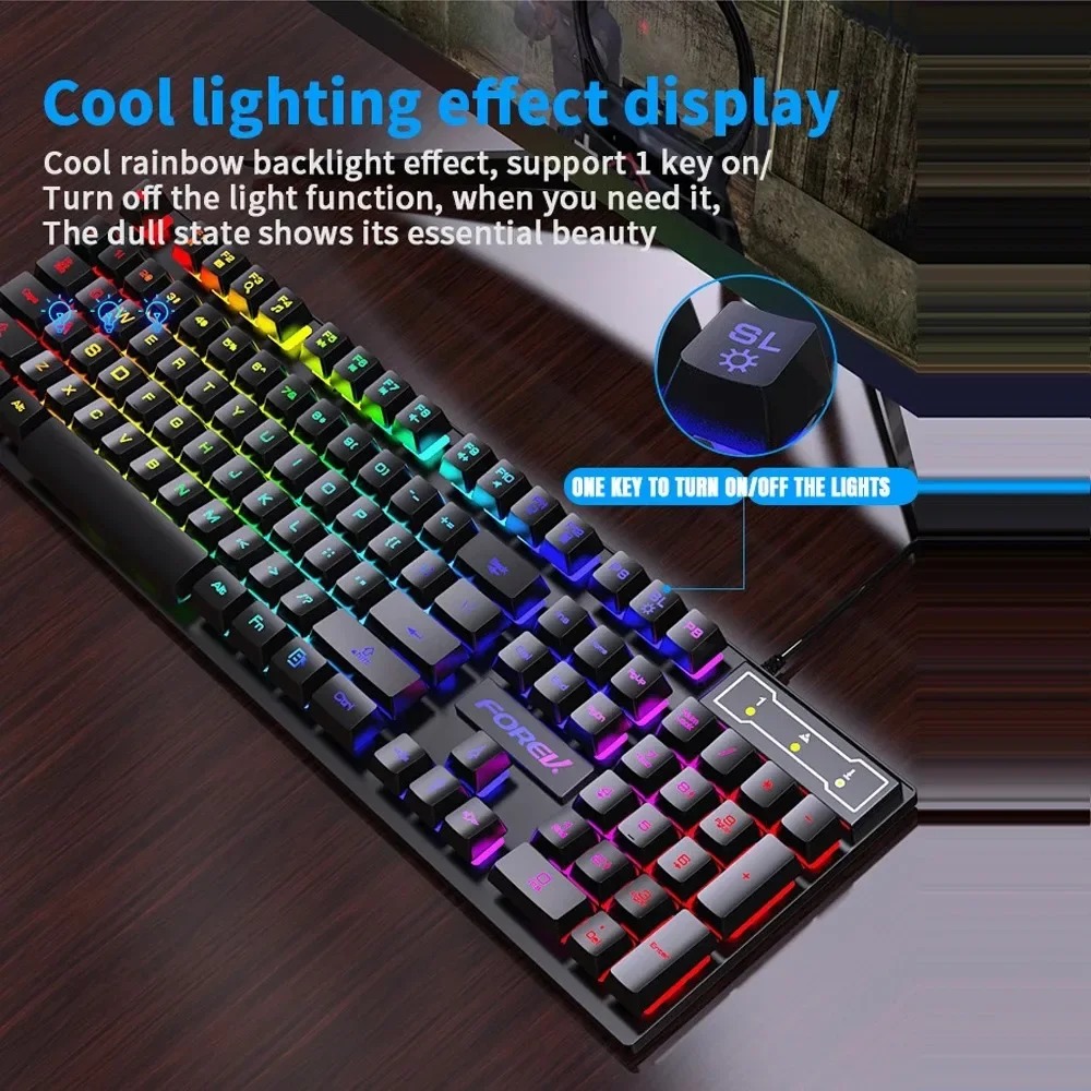 Механическая клавиатура Kebidu – обзор и цена Keyboard Mouse Bundle Gaming