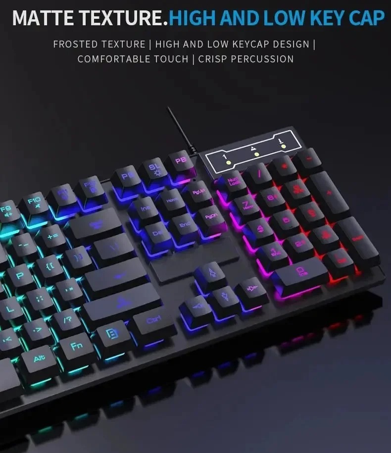 Механическая клавиатура Kebidu – обзор и цена Keyboard Mouse Bundle Gaming