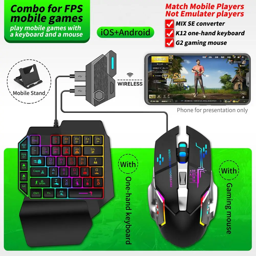 Новый мобильный игровой конвер – обзор и цена Keyboard Mouse Bundle Gaming