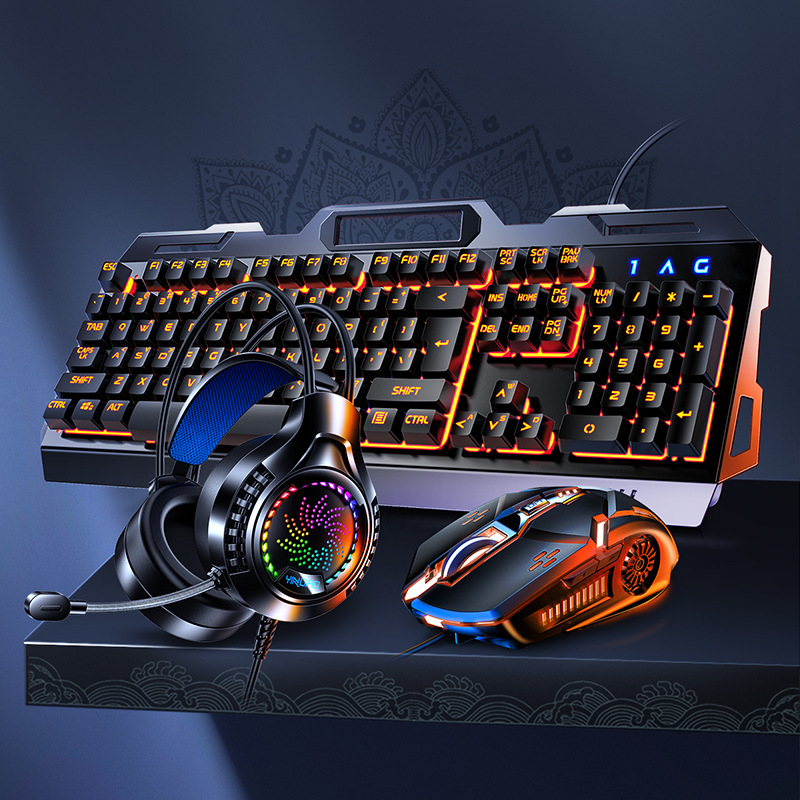 Игровой механический контролле – обзор и цена Gaming Keyboard Mouse And Headset Combo